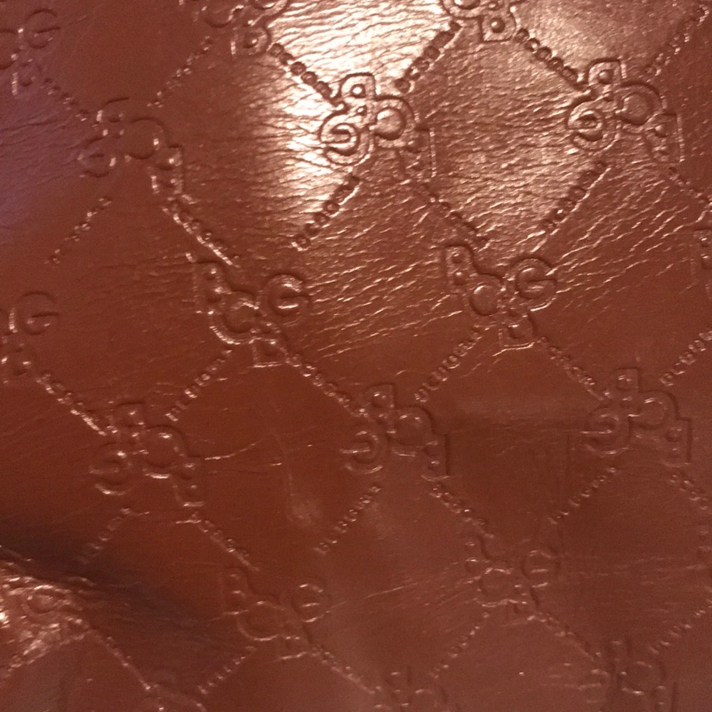 BCBG Vintage Embossed Leather Shoulder-bag